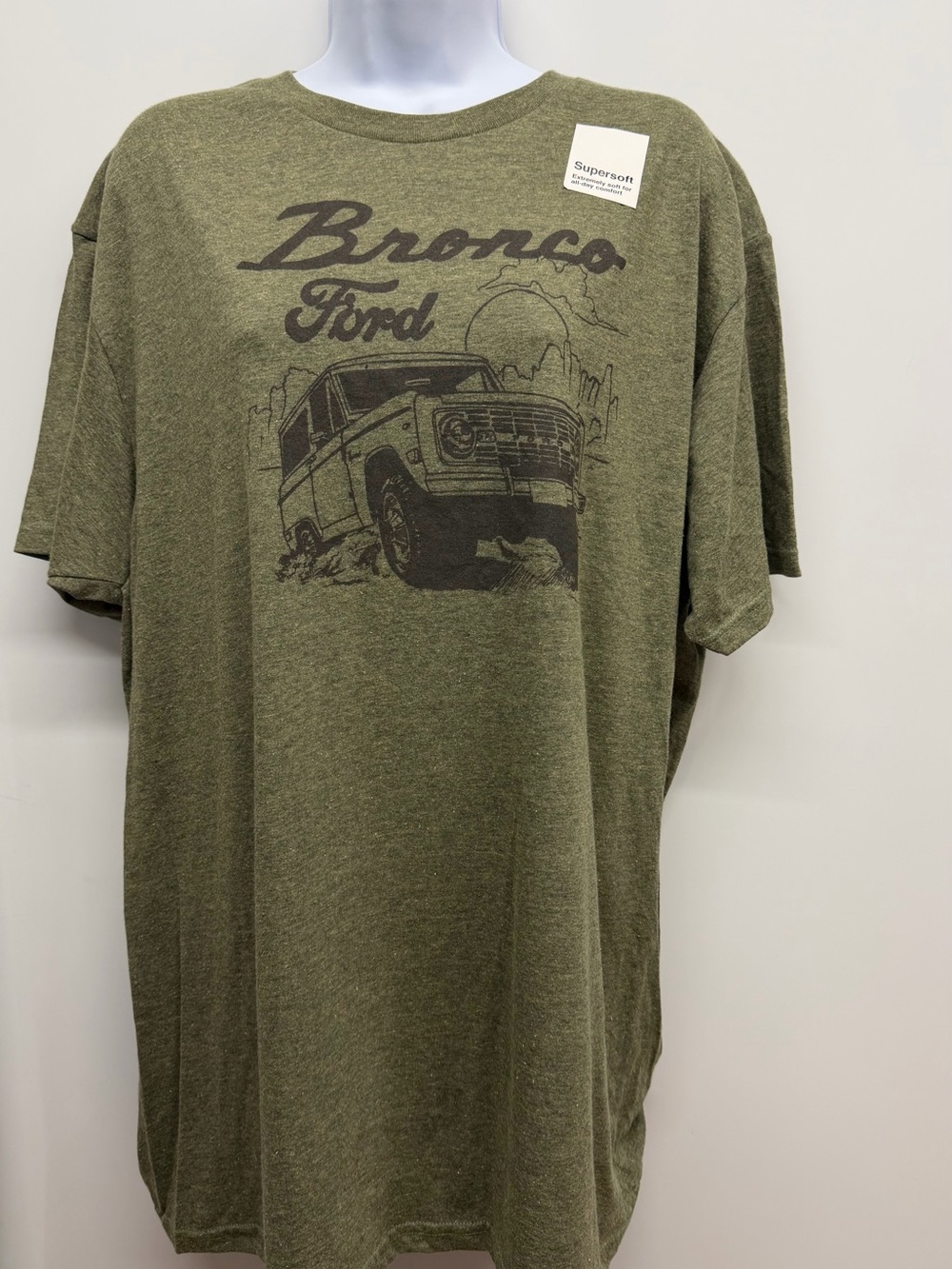 NWT Olive Green Ford Bronco Graphic Tee XL